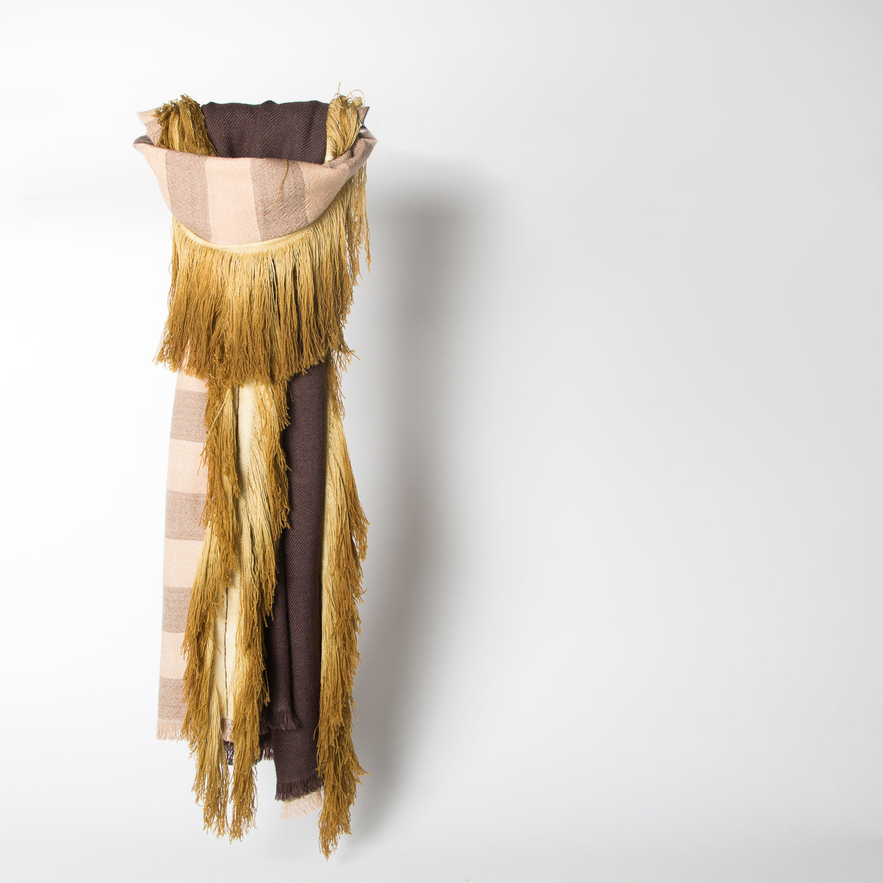 Subash Scarf, chocolate & fringe - Secret Location