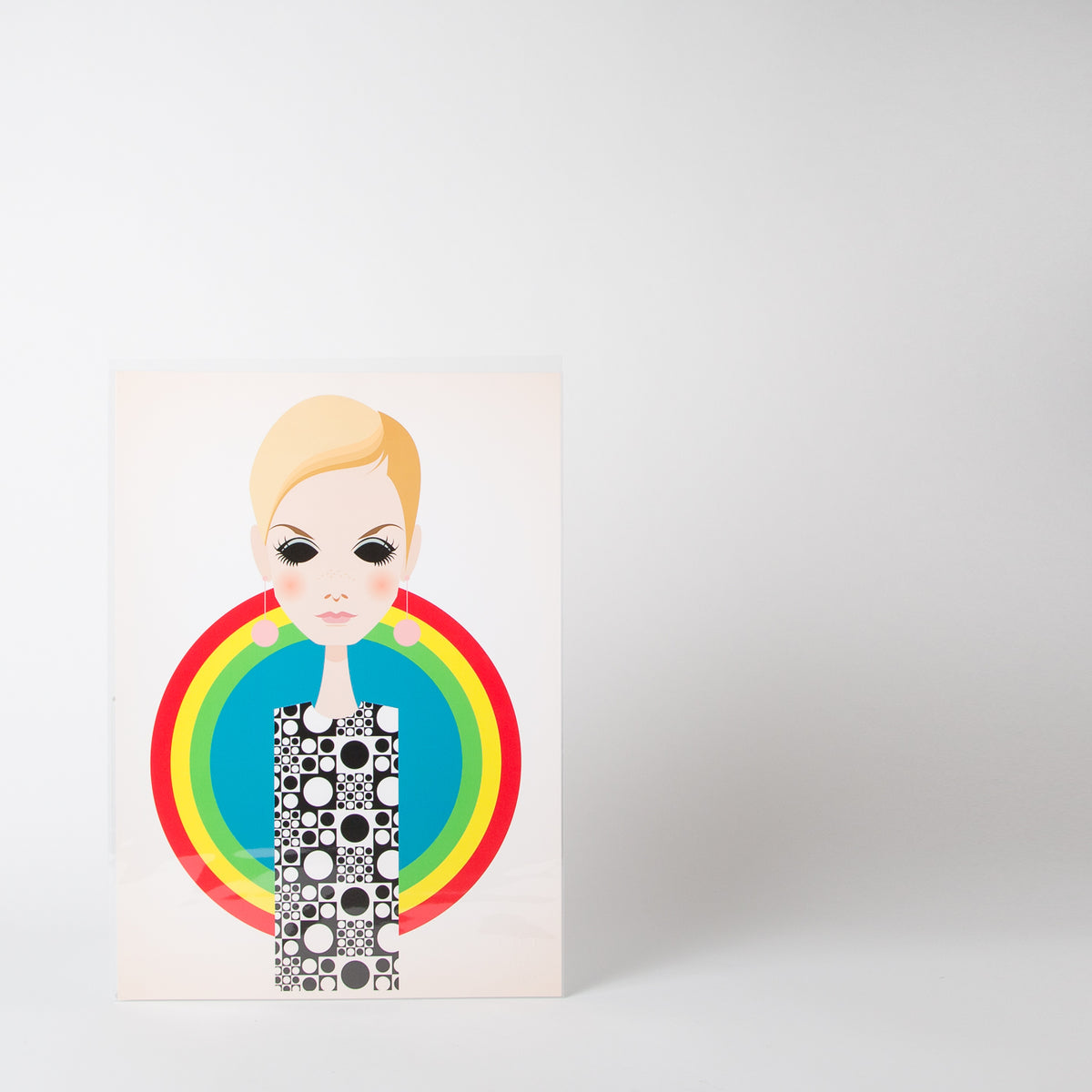 Twiggy portraiture Art by Stanley Chow Prints at Secret Location