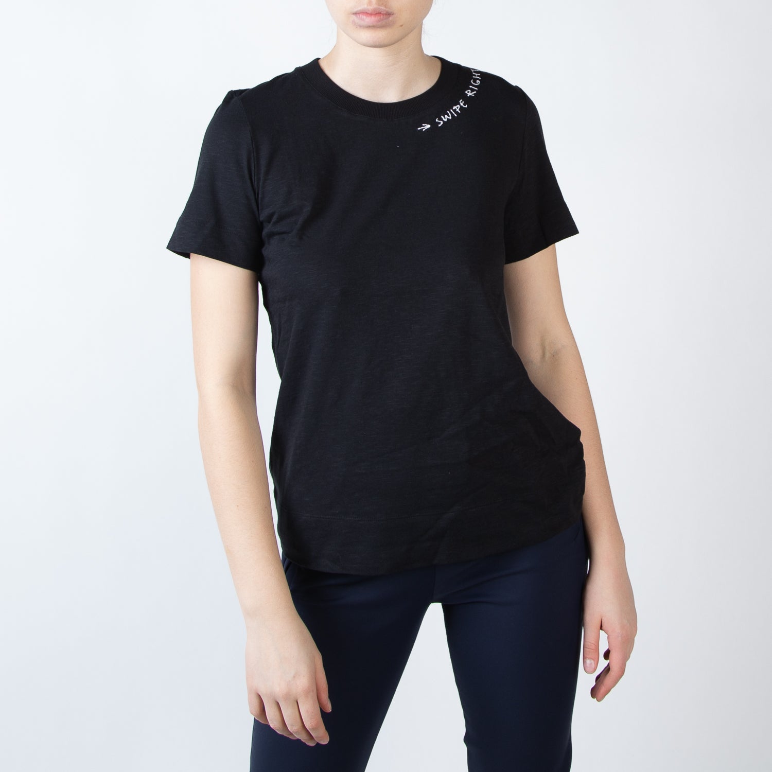 Swipe Right T-shirt, black - Secret Location