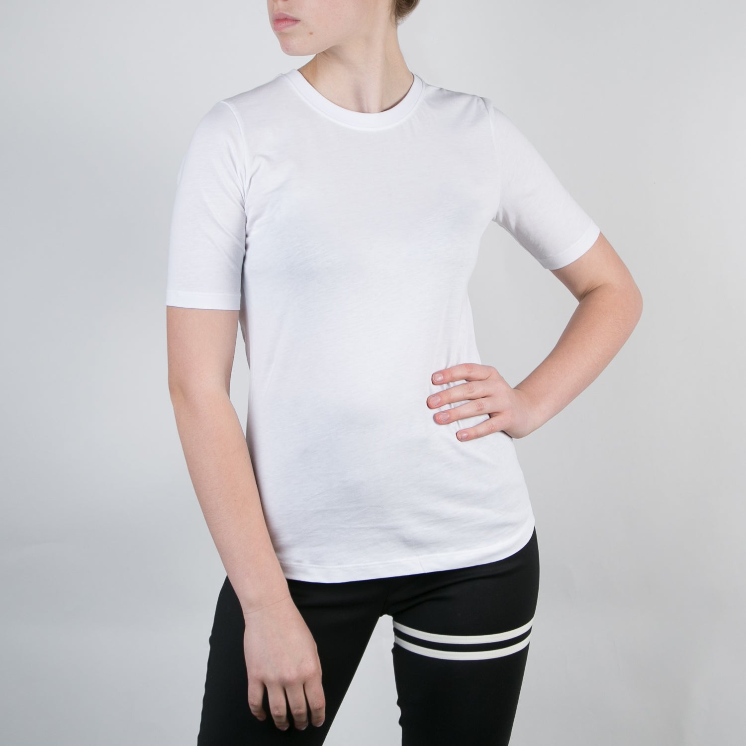 basic women's organic cotton white t-shirt by Secret Location