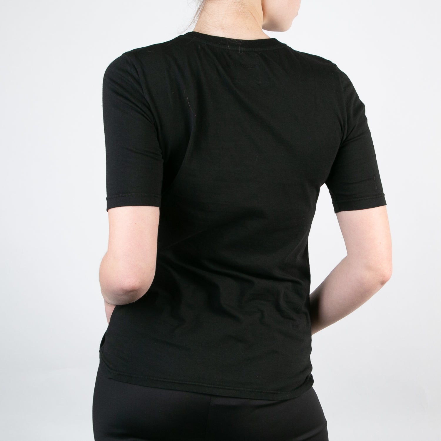 basic women's organic cotton black t-shirt by Secret Location