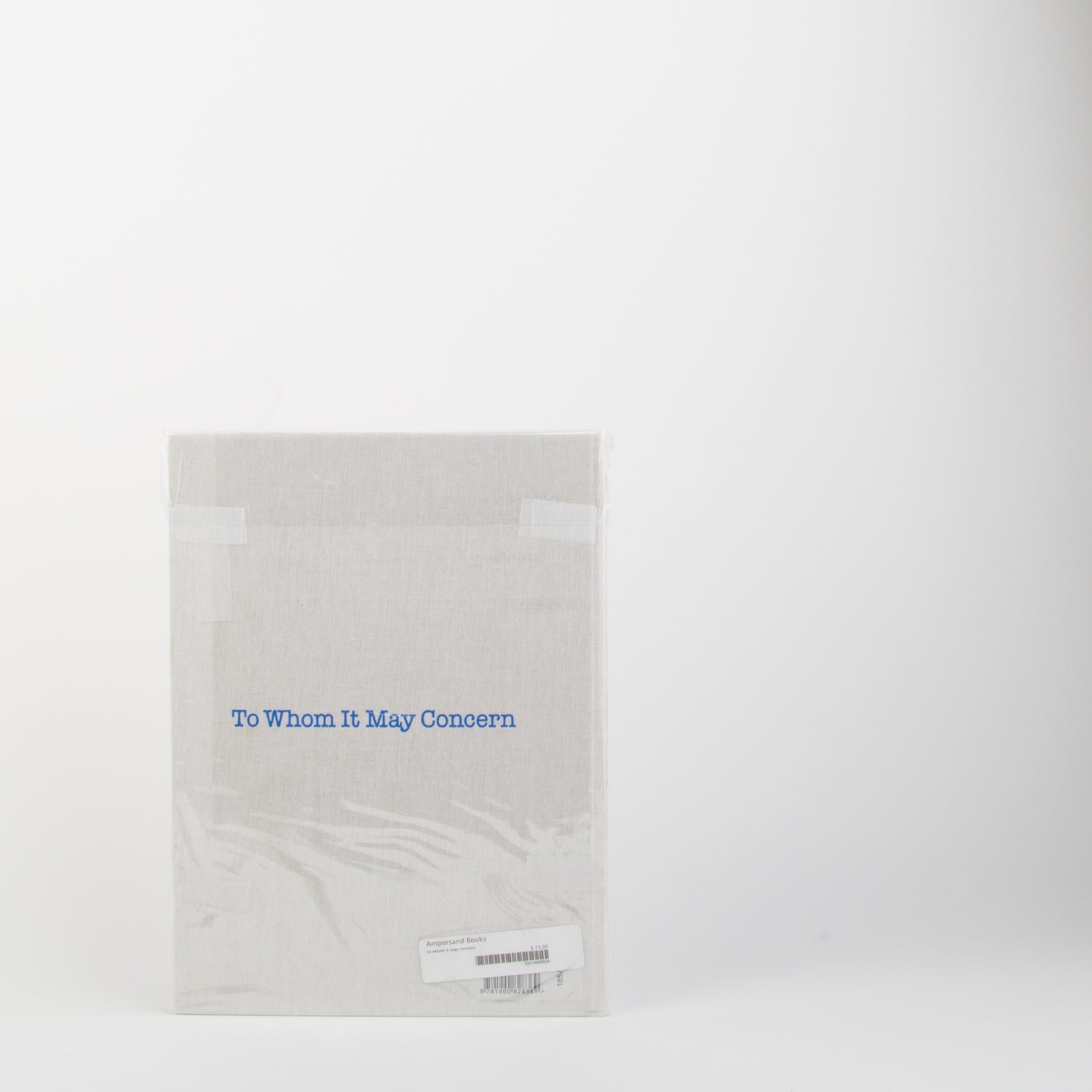 to whom it may concern hardcover