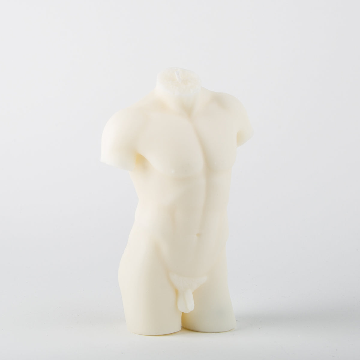 Male Form Candle, white - Secret Location