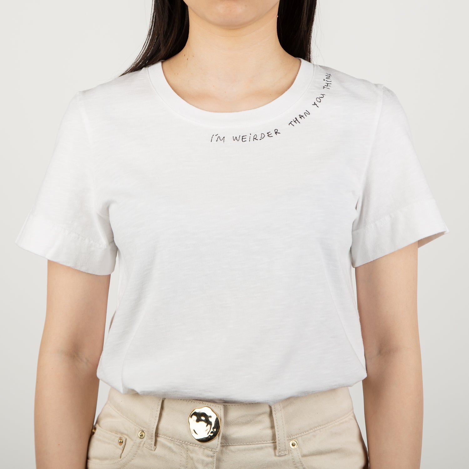 "I'm Weirder Than You Think" T-shirt, white - Secret Location