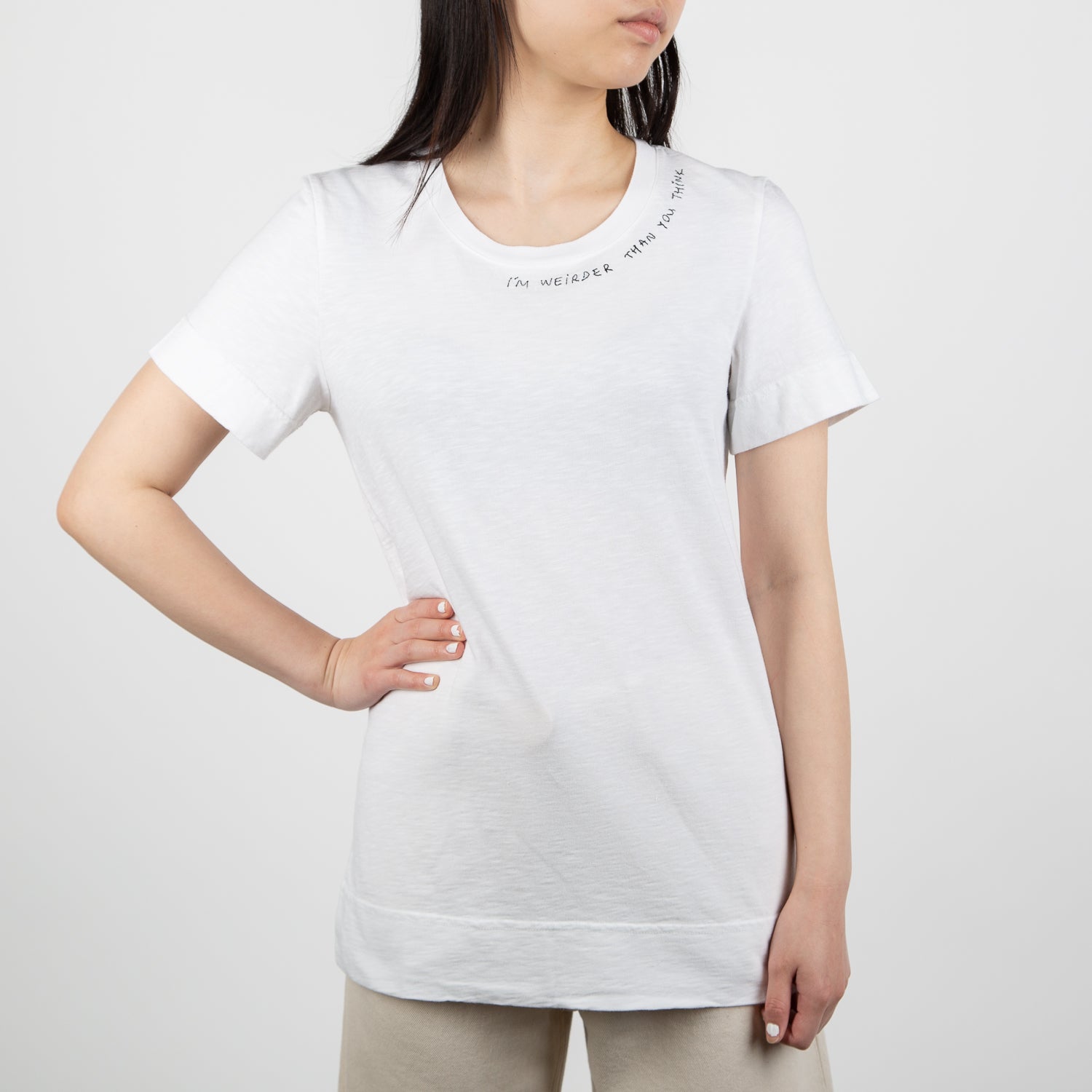 "I'm Weirder Than You Think" T-shirt, white - Secret Location