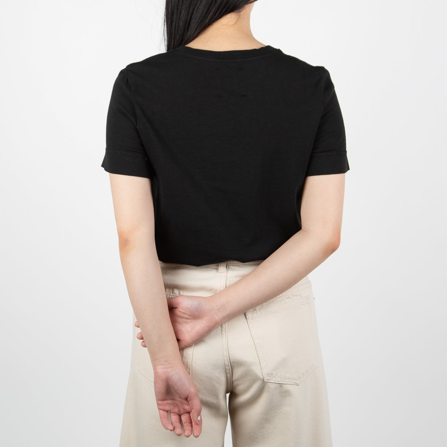 black cotton shirt with phrase by Secret Location