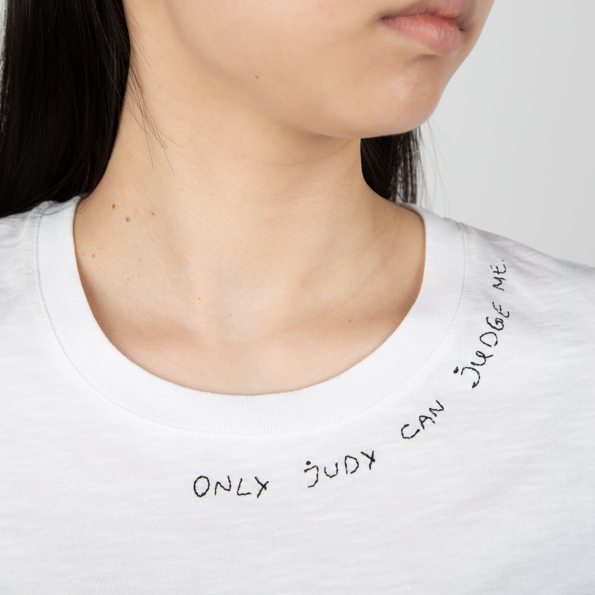 "Only Judy Can Judge Me" T-shirt, white - Secret Location