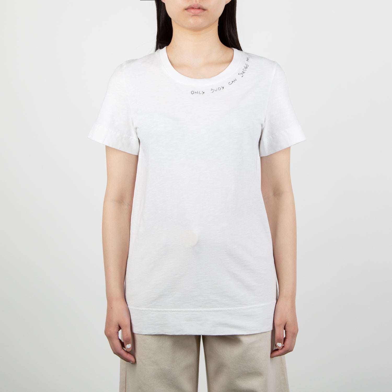 "Only Judy Can Judge Me" T-shirt, white - Secret Location