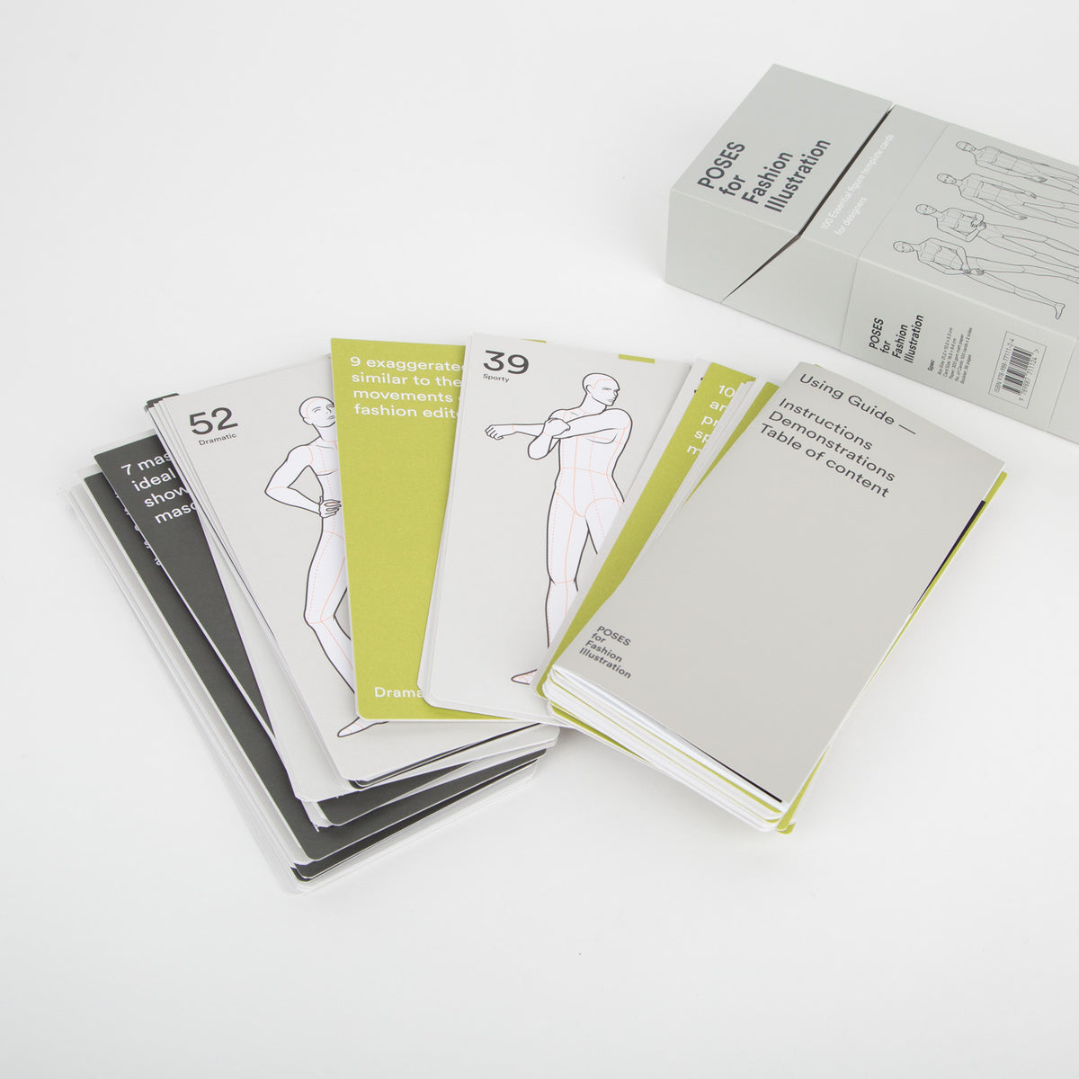 poses for fashion illustration template cards men's edition