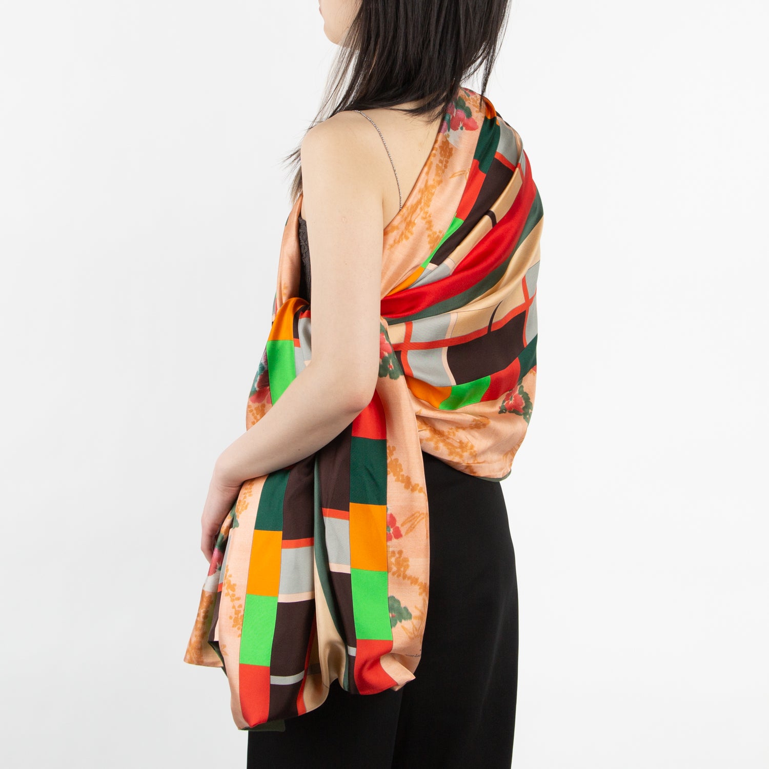 pierre louis mascia geometric print scarf