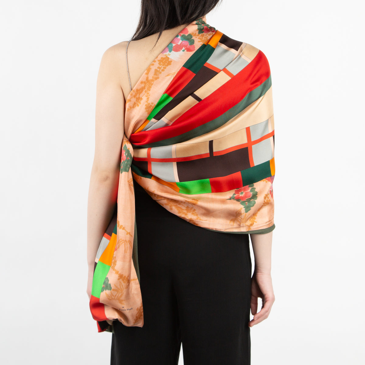 pierre louis mascia geometric print scarf