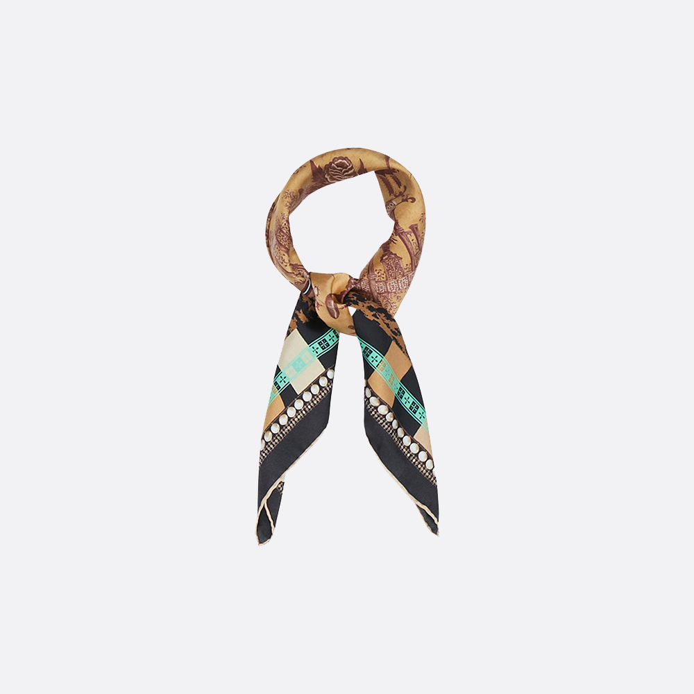 Square Printed Silk Scarf