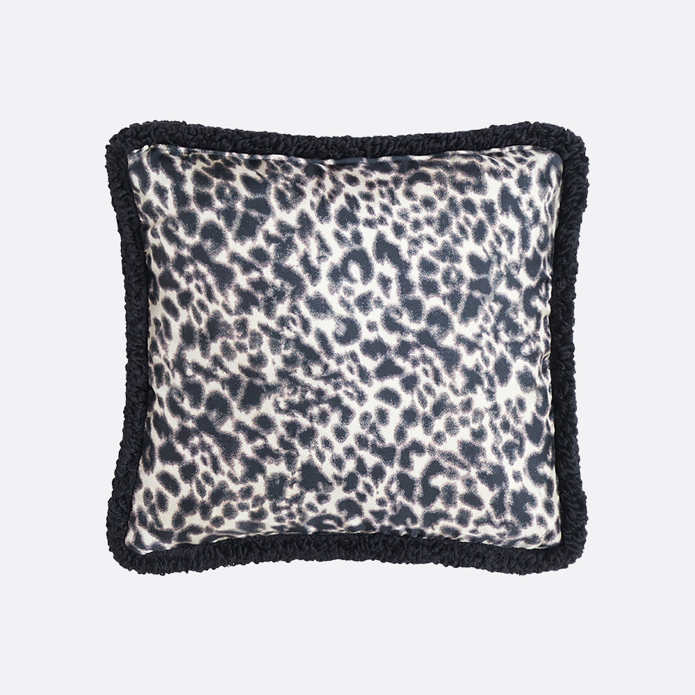 Double Sided Cushion Square, leopard print