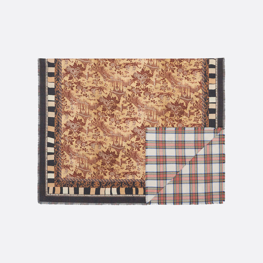 Double Sided Printed Throw