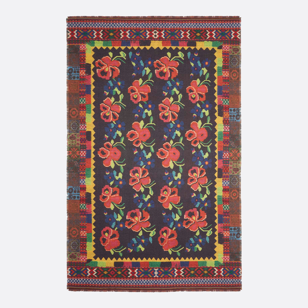 Multicoloured Floral Throw - Secret Location