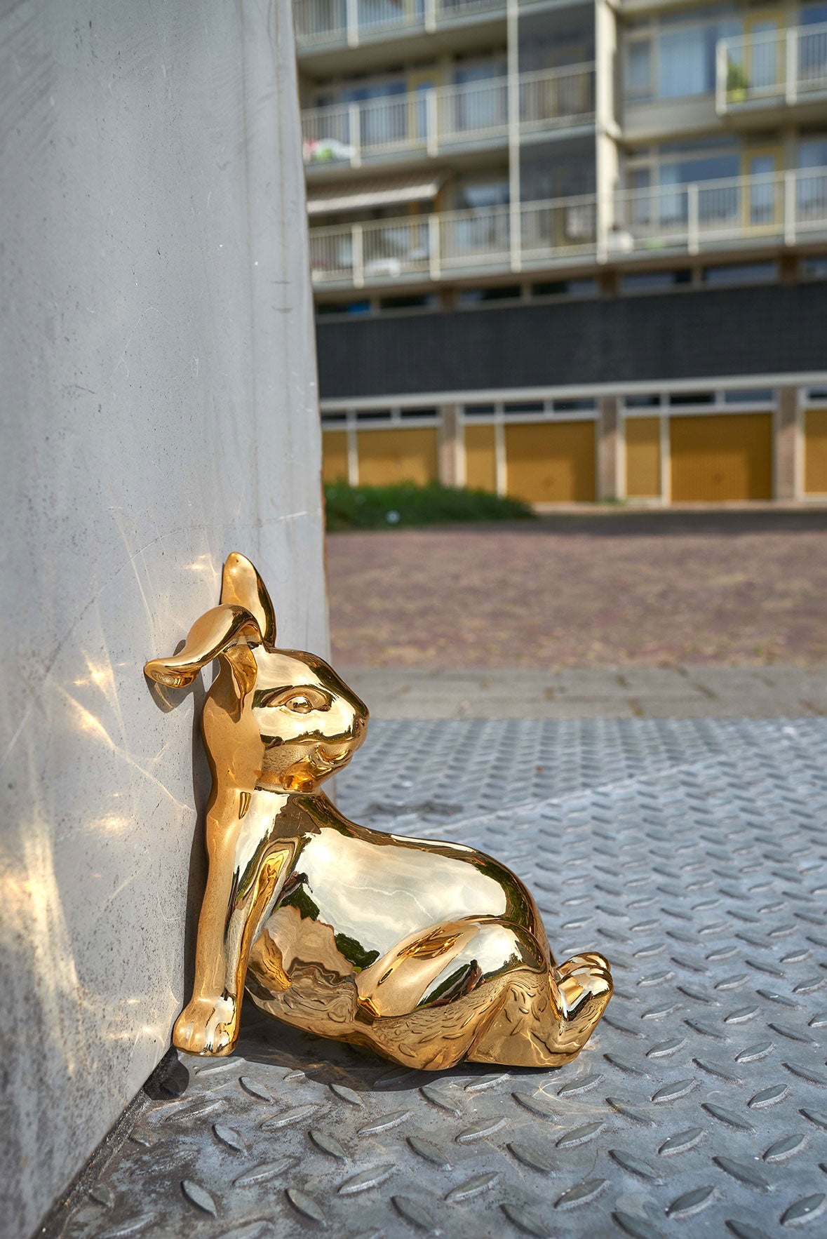 pols potten gold money box bunny rabbit