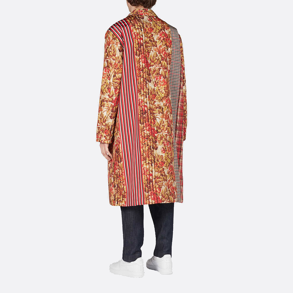 Reversible Pattern Patchwork Coat