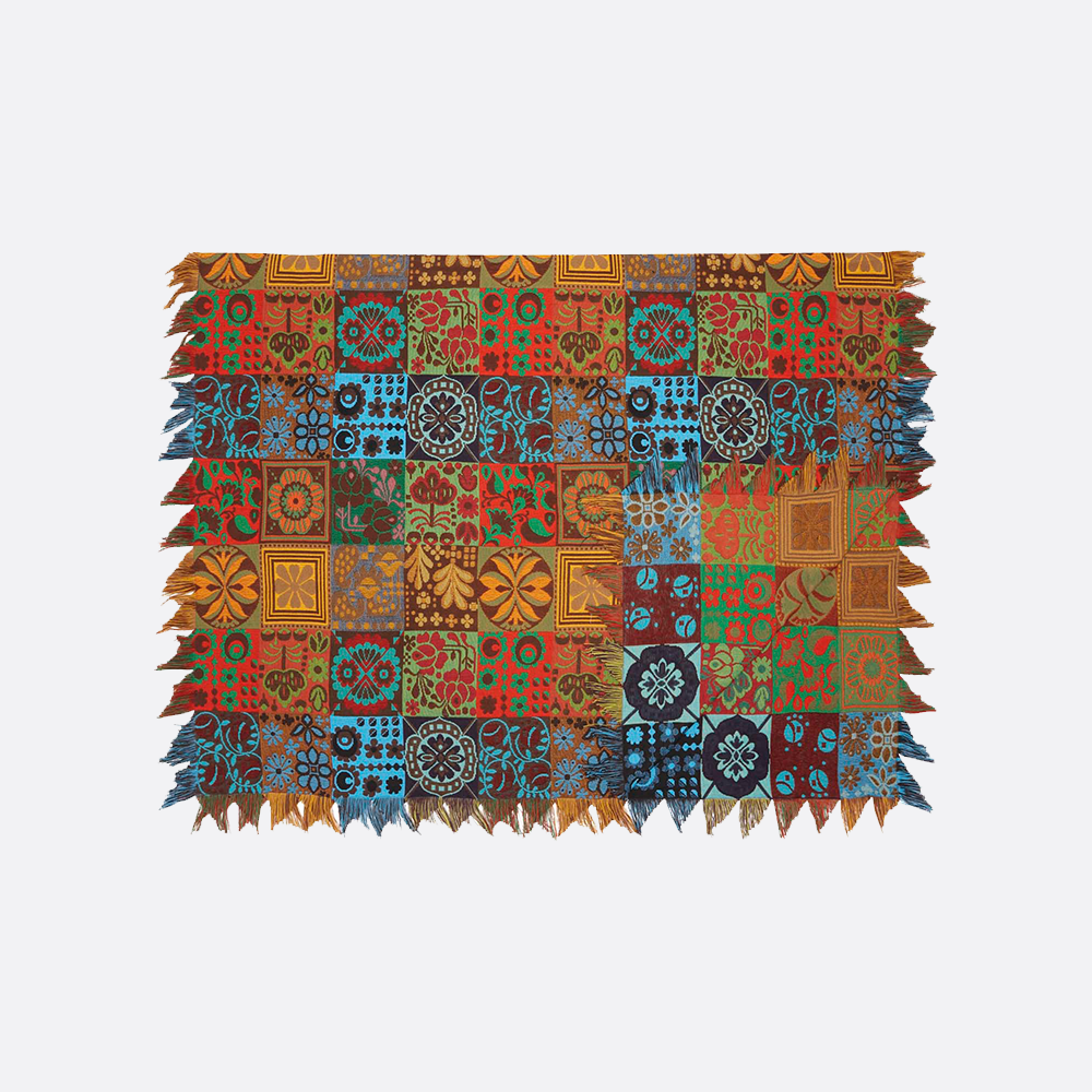 Multicolour Patchwork Throw blanket