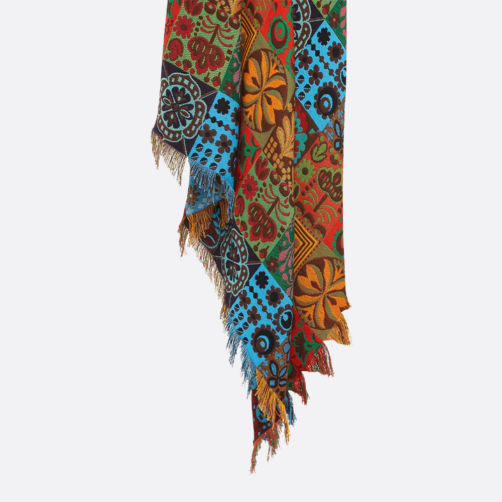 Multicolour Patchwork Throw blanket