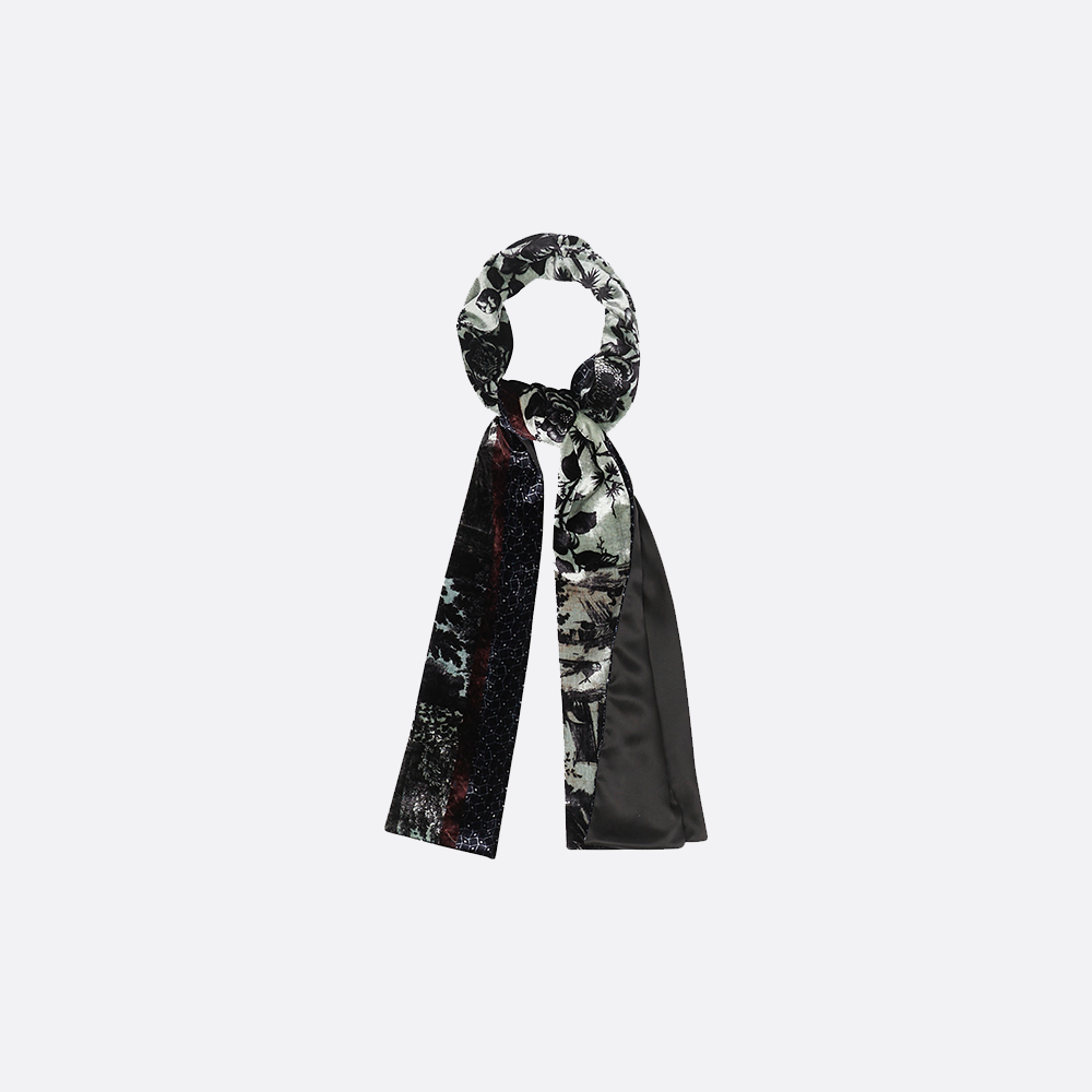Velvet Floral Scarf