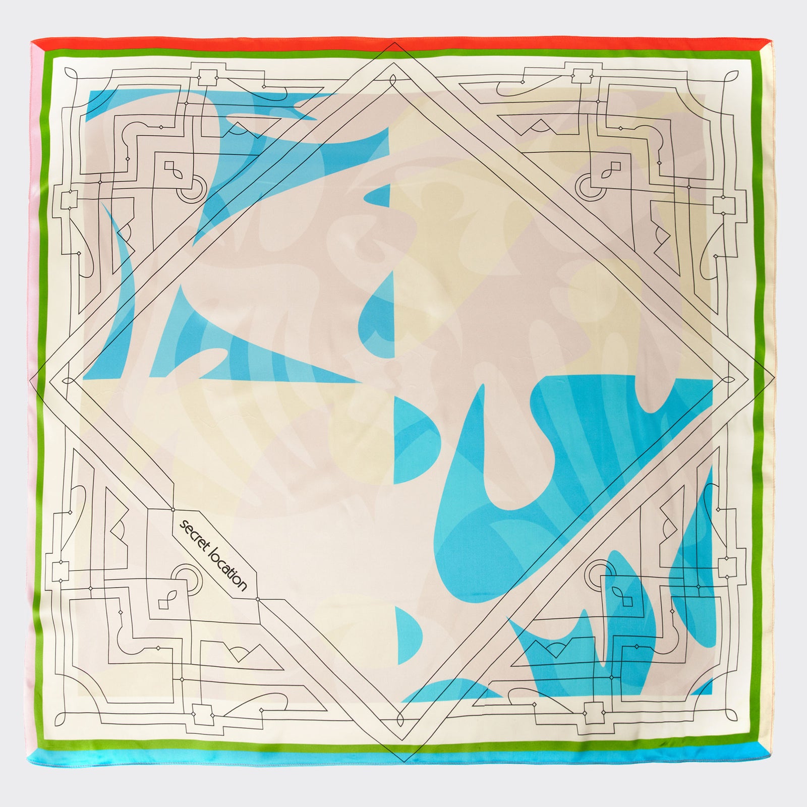 the essery printed silk scarf secret location vancouver canada