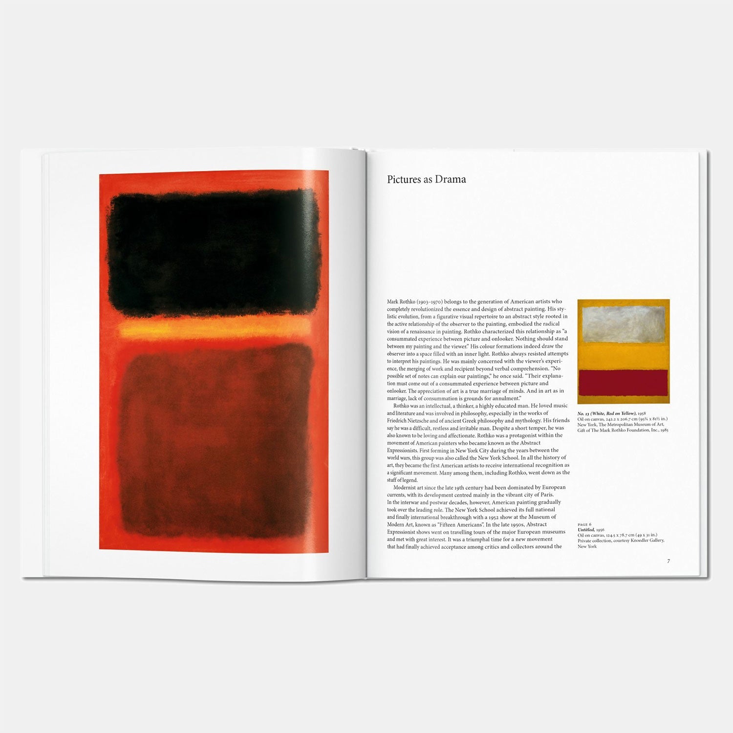 Rothko art and design book by Taschen