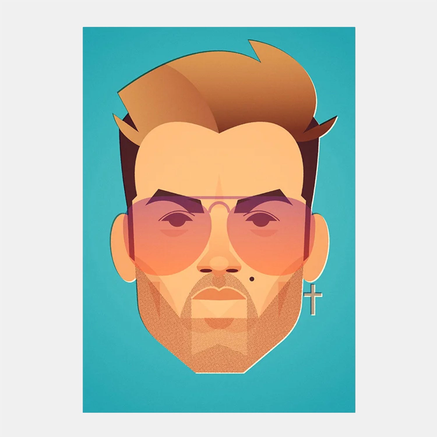 George MIchael portraiture Art by Stanley Chow Prints at Secret Location