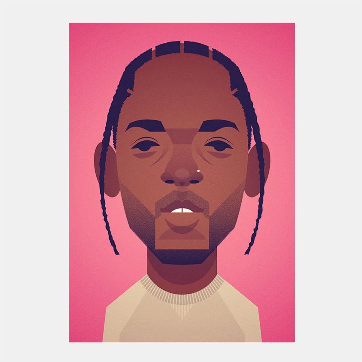 Kendrick Lamar portraiture Art by Stanley Chow Prints at Secret Location