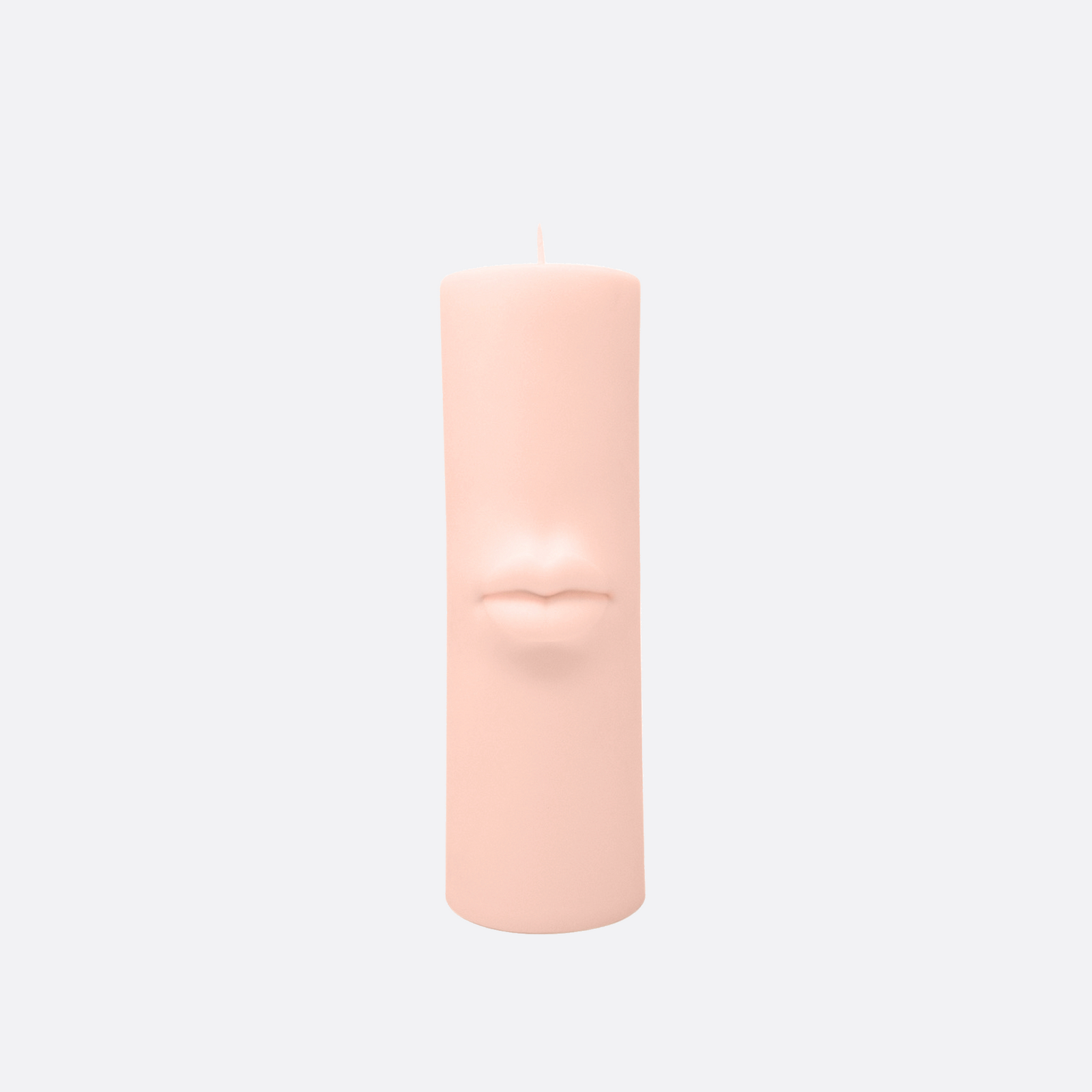 Lips Form Candle, blush pink