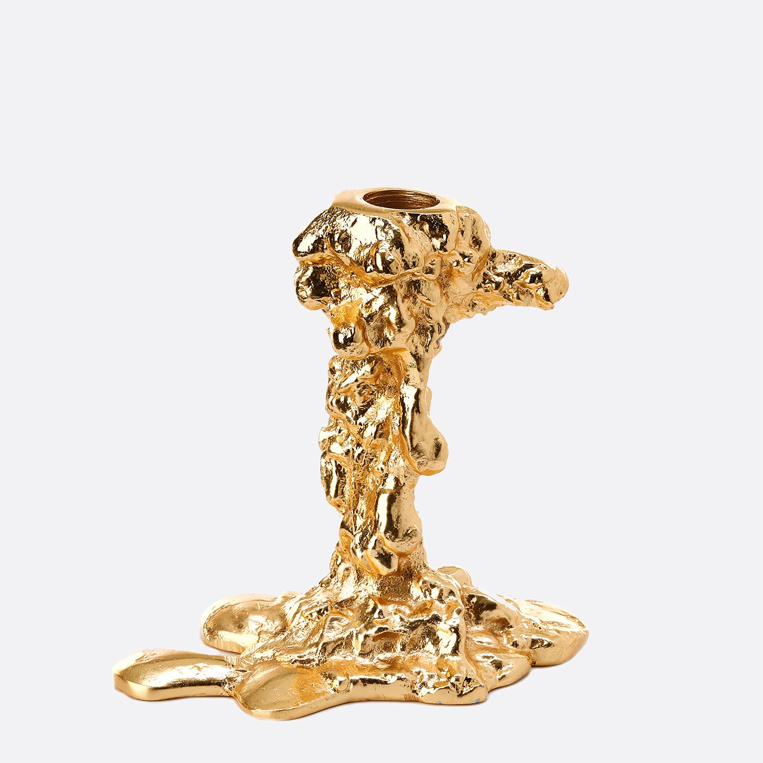 pols potten small drip l shape candle holder gold