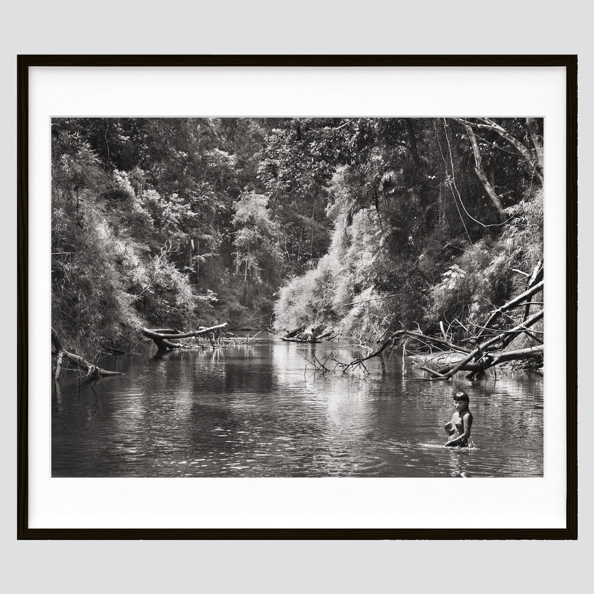 Sebastião Salgado. Amazônia. Art Edition ‘Young Hatiri Suruwahá bathes in a backwater of the Pretão stream&#39;