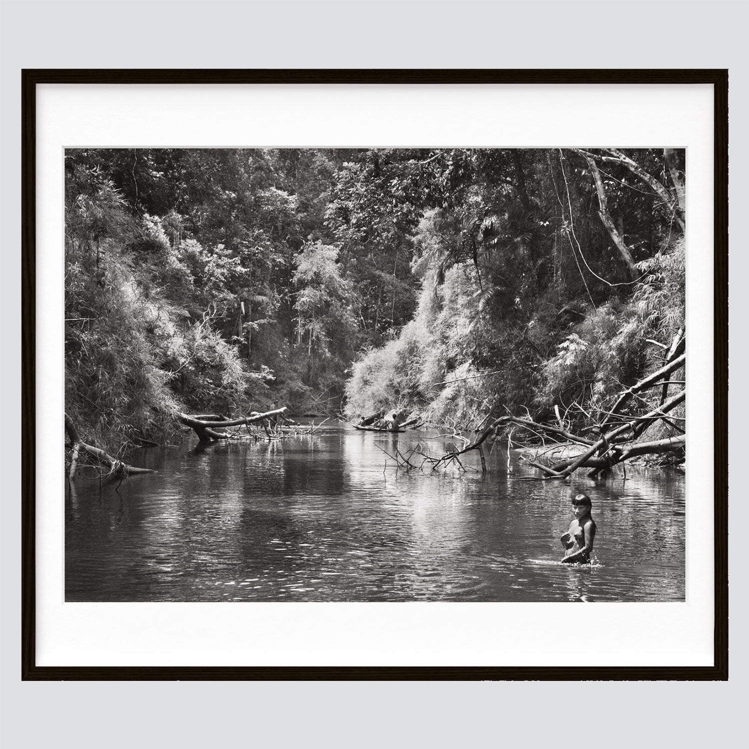 Sebastião Salgado. Amazônia. Art Edition ‘Young Hatiri Suruwahá bathes in a backwater of the Pretão stream'